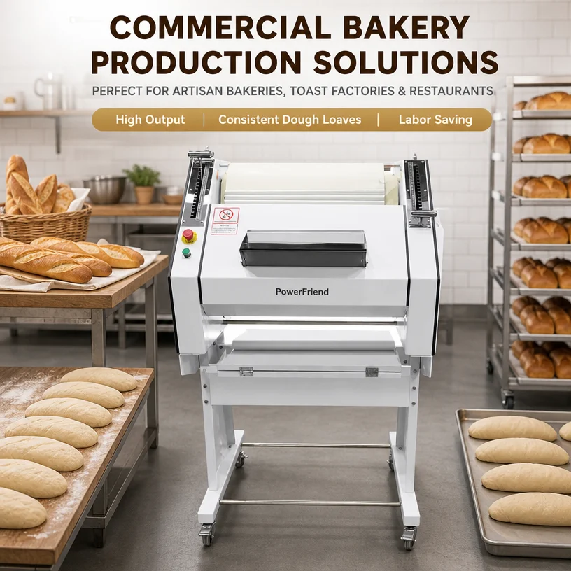 Commercial Automatic Baguette Bread Moulder Machine For French Long Loaf Dough Shaping Bakery Production Plant Equipment Line