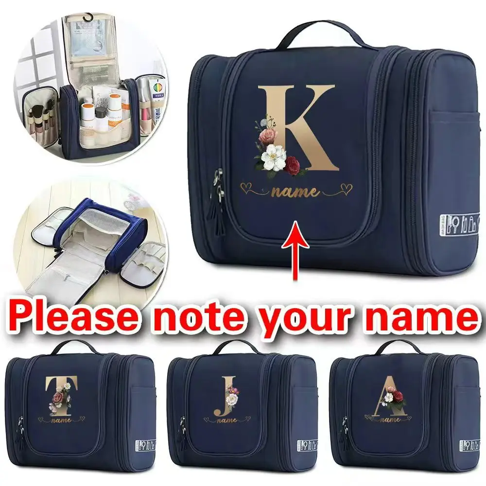 

Персонализированная многофункциональная дорожная косметичка с разделением для влажных и сухих вещей, портативная сумка для умывания и хранения