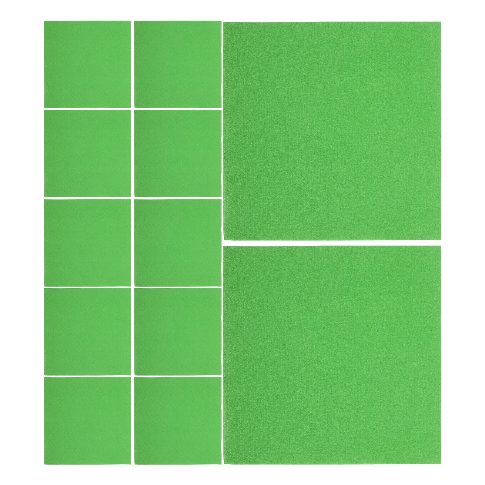

10 Packs Green Square Paper Napkins Lightweight Portable Party Supplies Birthday Holiday Decorative Table Cloth Use