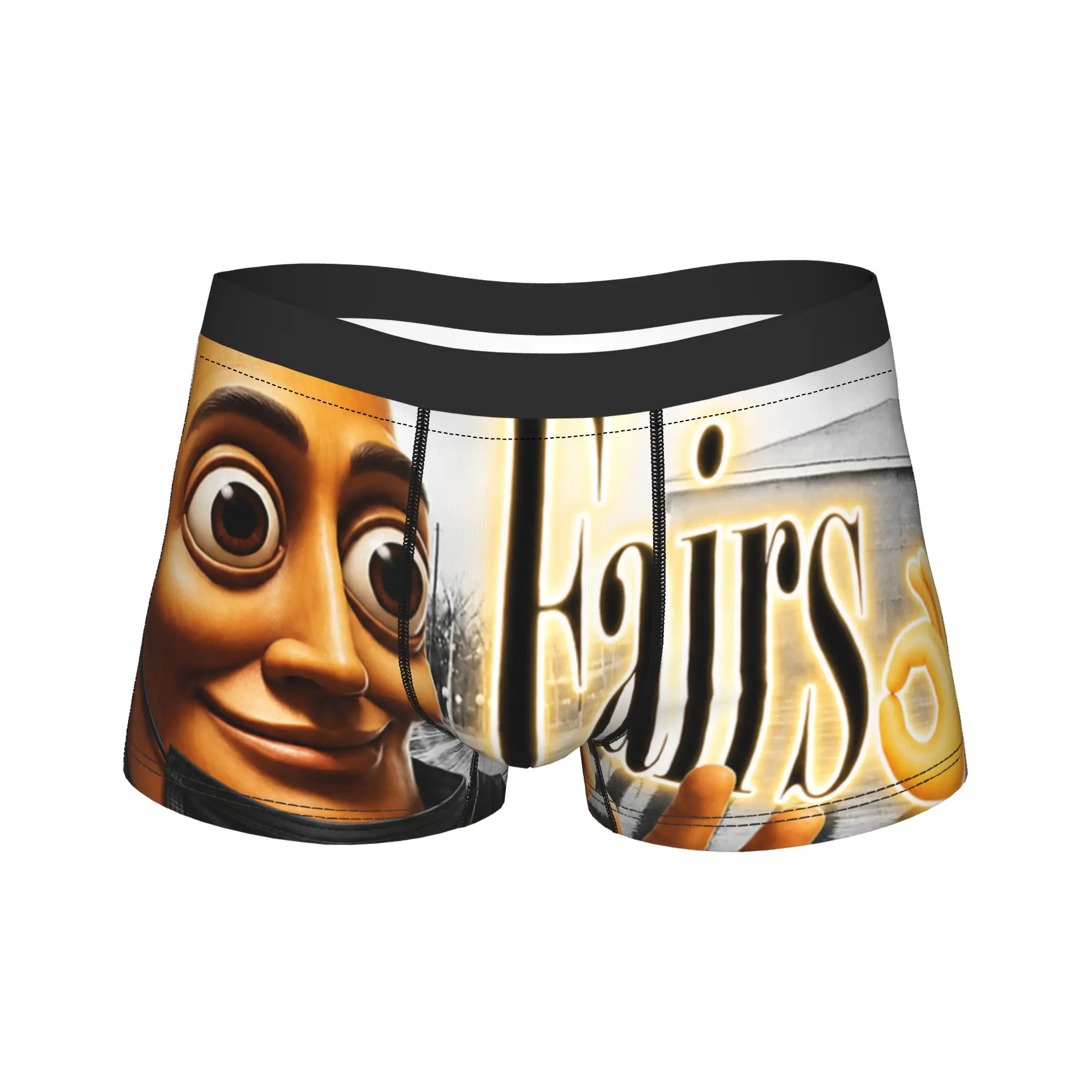 Funny Triple T Tung Sahur Fairs Parody YBG Meme Underwear Man Panties Print Novelty Boxershorts Quality Shorts Briefs Plus Size