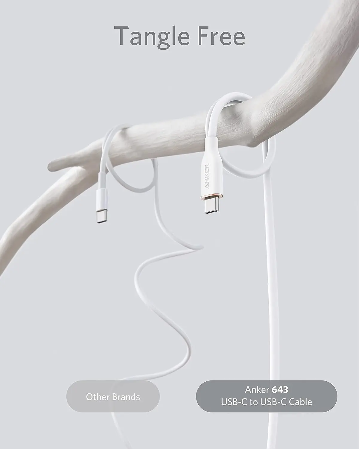 Anker PowerLine III 60W USB Type C Charging Cable Braided Nylon Jacket Silicone Fast 5A Charging for iPhone 15 Pro Max Computers
