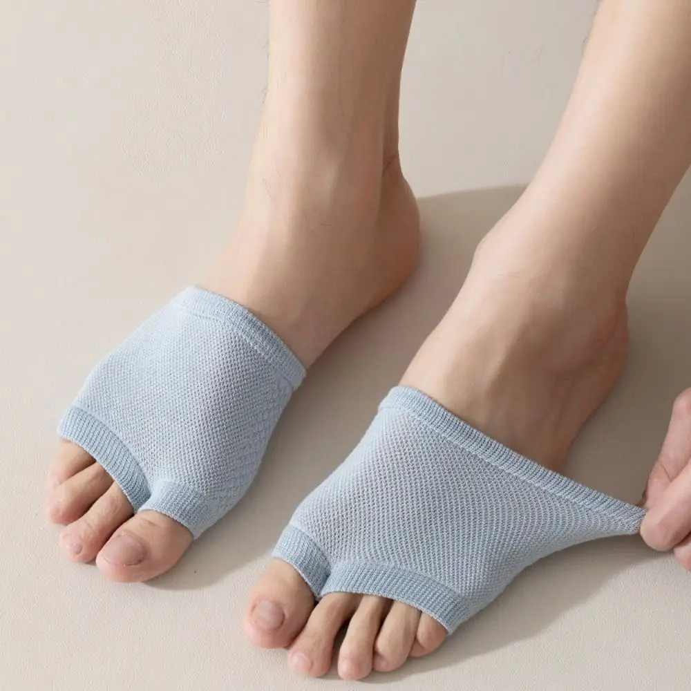 

Fashion Elastic Forefoot Socks Invisible Splitting Toes Half Feet Socks Soft Cotton Hosiery Toe Socks Men