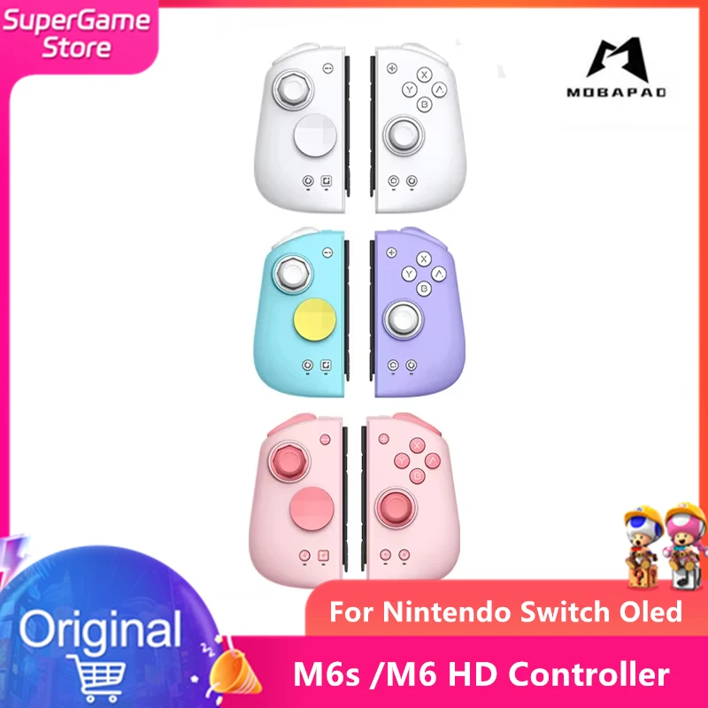 Mobapad M6s/M6 HD Wireless Switch Controller Pro Joystick Gamepad Support For Nintendo Switch Oled Bluetooth Controllers M6HD