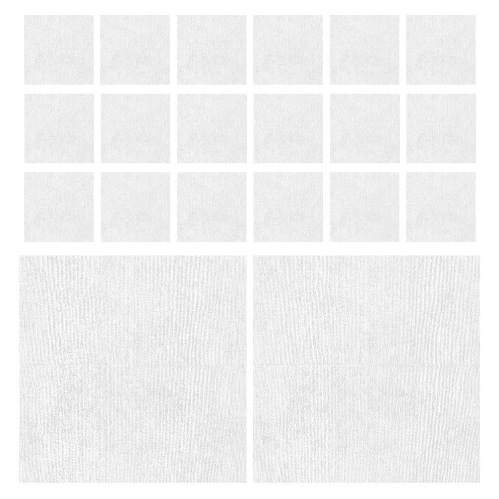 100 szt. Włókninowych płatków do demakijażu, miękkie, wielokrotnego użytku, do nakładania tonika na twarz, kwadratowe, do usuwania makijażu z oczu i ust, przenośne, niezbędne w podróży.