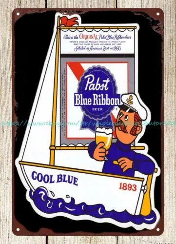 wall art brewery bardecors - Sticker - Sailing - 1970s metal tin sign