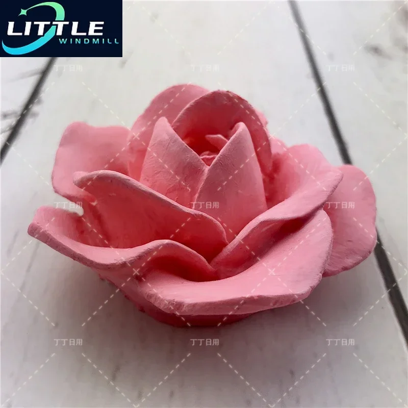 DIY Flower Rose Silicone Fondant Cake Mold Soap Jelly Mousse Chocolate Decoration Baking Tool Moulds Reusable Material