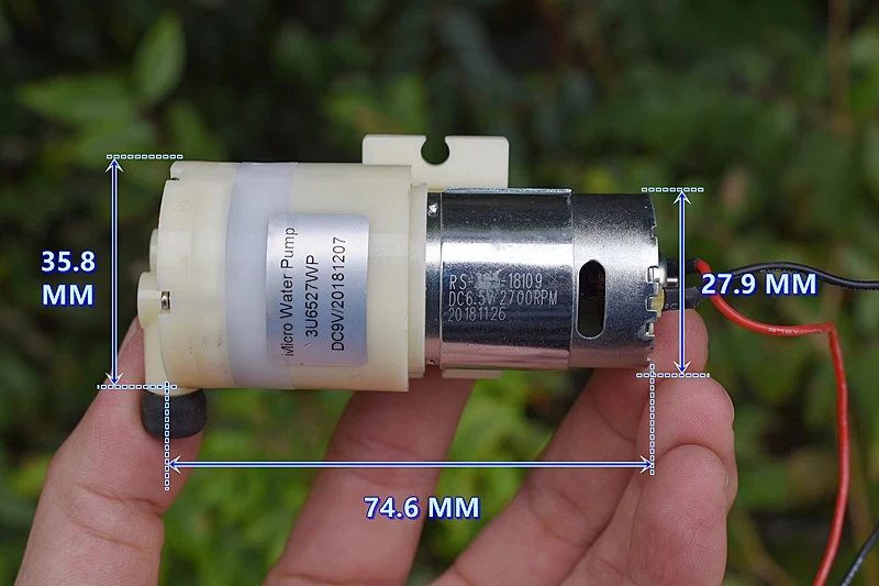 DC 9V Large Flow Small Mini 385 Motor Diaphragm Water Pump Micro Self-priming Suction Water Pump DIY Dispenser Tea Table Pumping