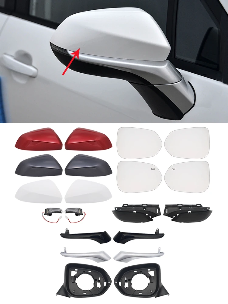 

Для Changan CS15 2019 2020 2021 CS35 Plus 2018 2019 2020 зеркало указателя поворота, линза зеркала заднего вида, рамка, нижняя крышка