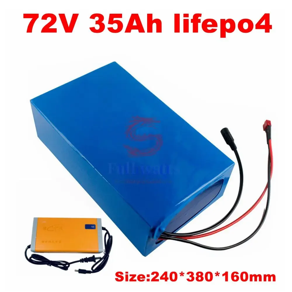 

customized 72v 35ah lifepo4 battery with BMS for 3500w bike scooter Tricycle Motorcycle scooter motorbike + 10A charger