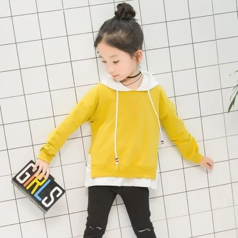 2026 Girls Hoodie Spring Autumn Kids Long Sleeve Sweatshirt Casual Korean Style Children Tops Clothing