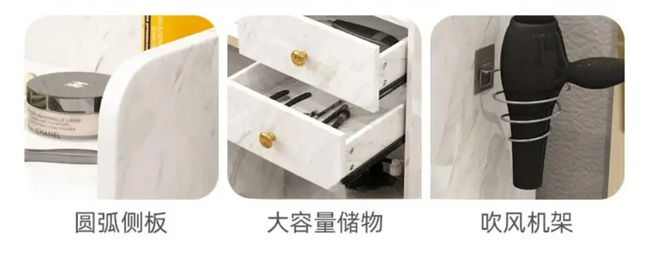 Hair salon tool cabinet special tool desk hair salon shelf drawer mirror desk cabinet small hair cutting cabinet