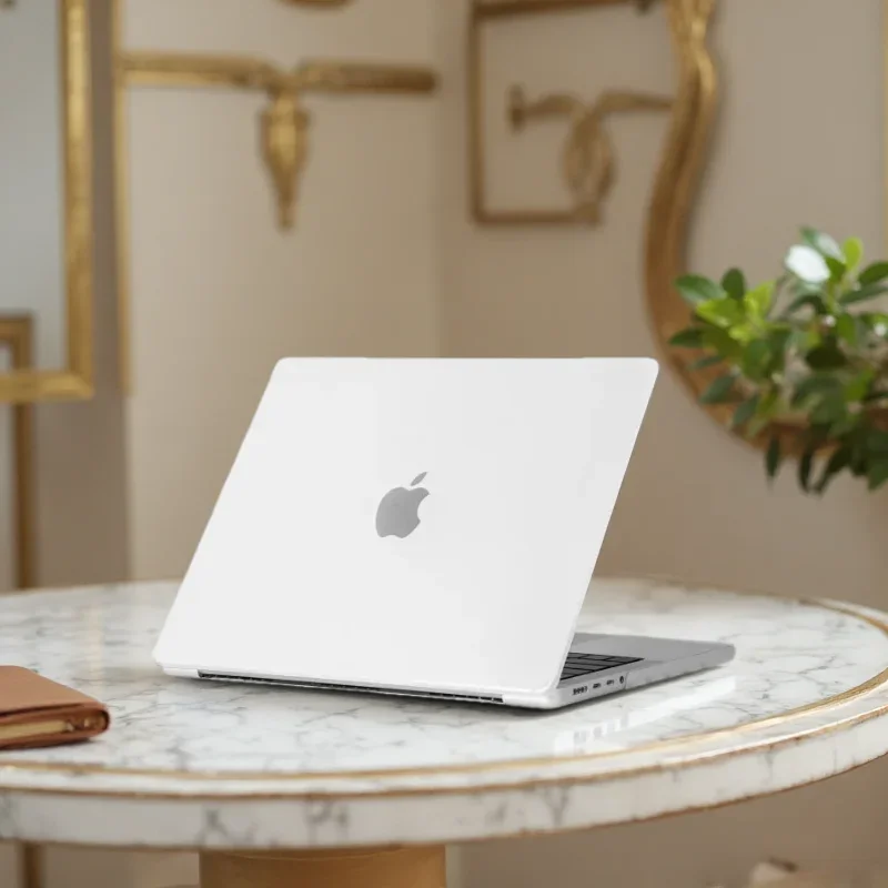 

Прозрачный противоударный чехол-накладка из кристаллического песка с защитой от пожелтения для MacBook Pro 13, 14, 16 дюймов (M5, M4)