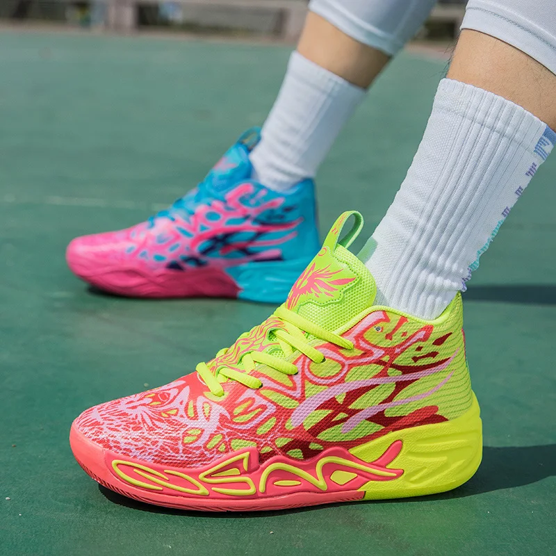 

2026 Super Cool Basketball Shoes Unisex High Top Basketball Boy Sneakers Professional Sport Shoe For Men Outdoor Sneakers Couple
