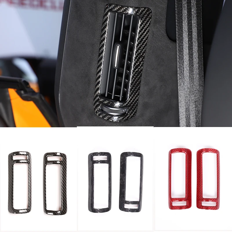 

Car B-pillar air outlet frame For Lamborghini URUS 2018-2023 Carbon fiber Car decoration Forging pattern car acesssories