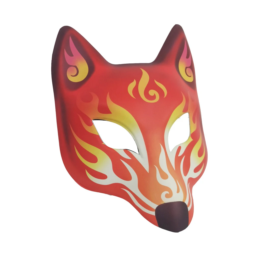 

Fox Flame Mask Durable Comfortable Halloween Cosplay Party Supplies Lightweight Special Appearance Masks Glasses