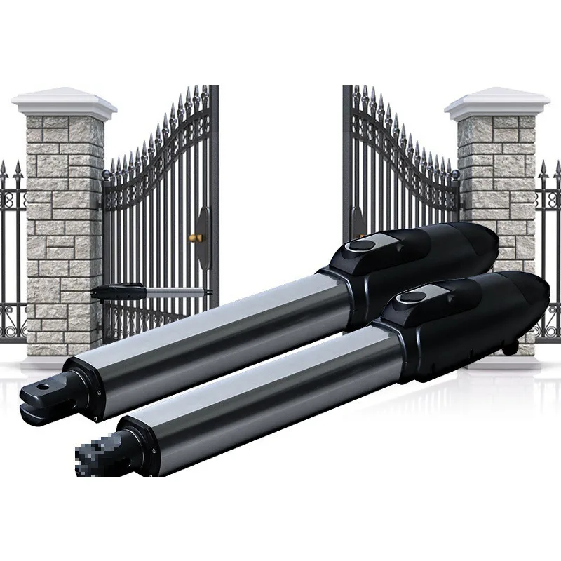 Straight arm type opposite door opener, suspended folding door, eight-character remote control electric door closer, courtyard