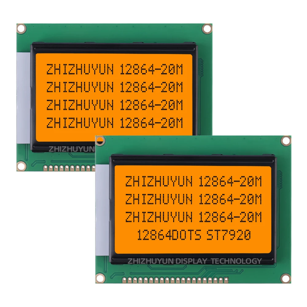 Imagem -03 - Ecrã Lcd de Luz Azul Gelo Interface de Grande Quantidade Bens Pontuais Paralelo Uso Geral Serial 1286420m 20pin St7920