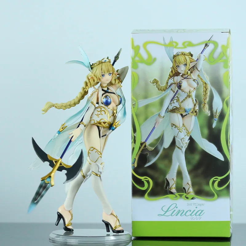 24 cm Amiami troisième villageois Lincia PVC figurine elfe Village beau Anime modèle à collectionner jouet cadeau pour les enfants