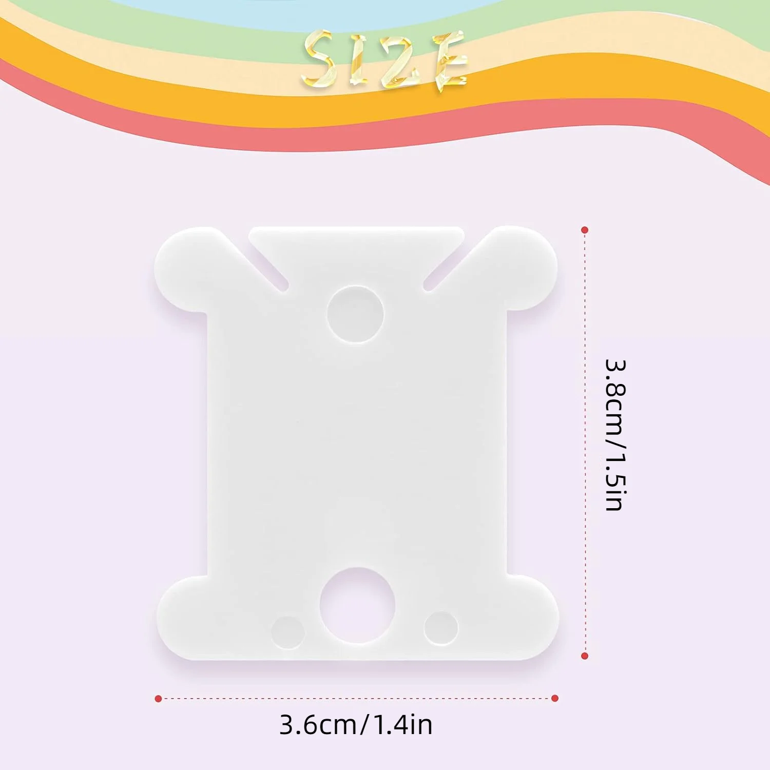 30pcs Plastic Floss Bobbins Sewing Thread Organizer Holder Embroidery Floss Card DIY Craft Cross Stitch Tools
