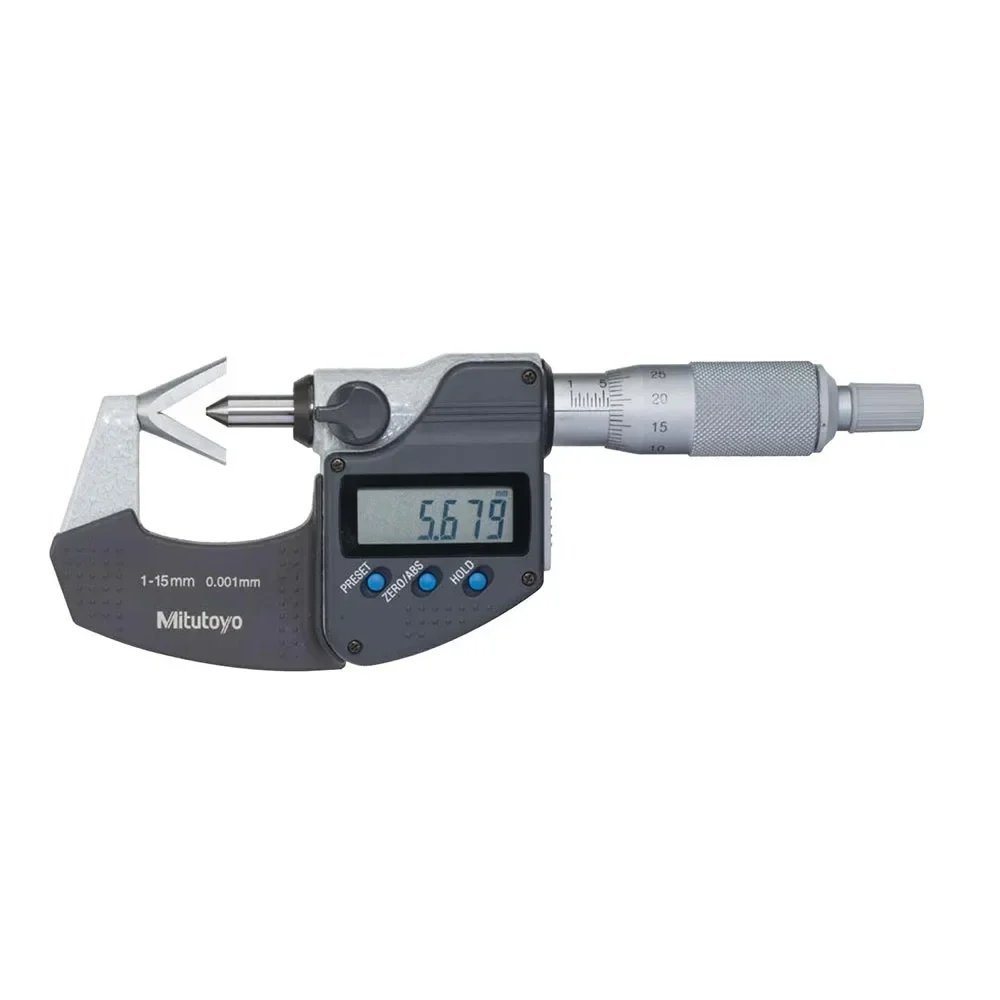 

Mitutoyo 314-251-30 314-261-30 VM3-15MX range 1-15mm digital V-Anvil Micrometers