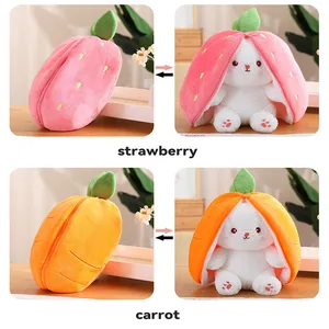25cm Cosplay Strawberry Cenon Rabbit Plush Toy Smag Creative into Fruits Turn the Cute Child Rabbit Plush Doll 12 Main Sales Coelho Plucia - №3