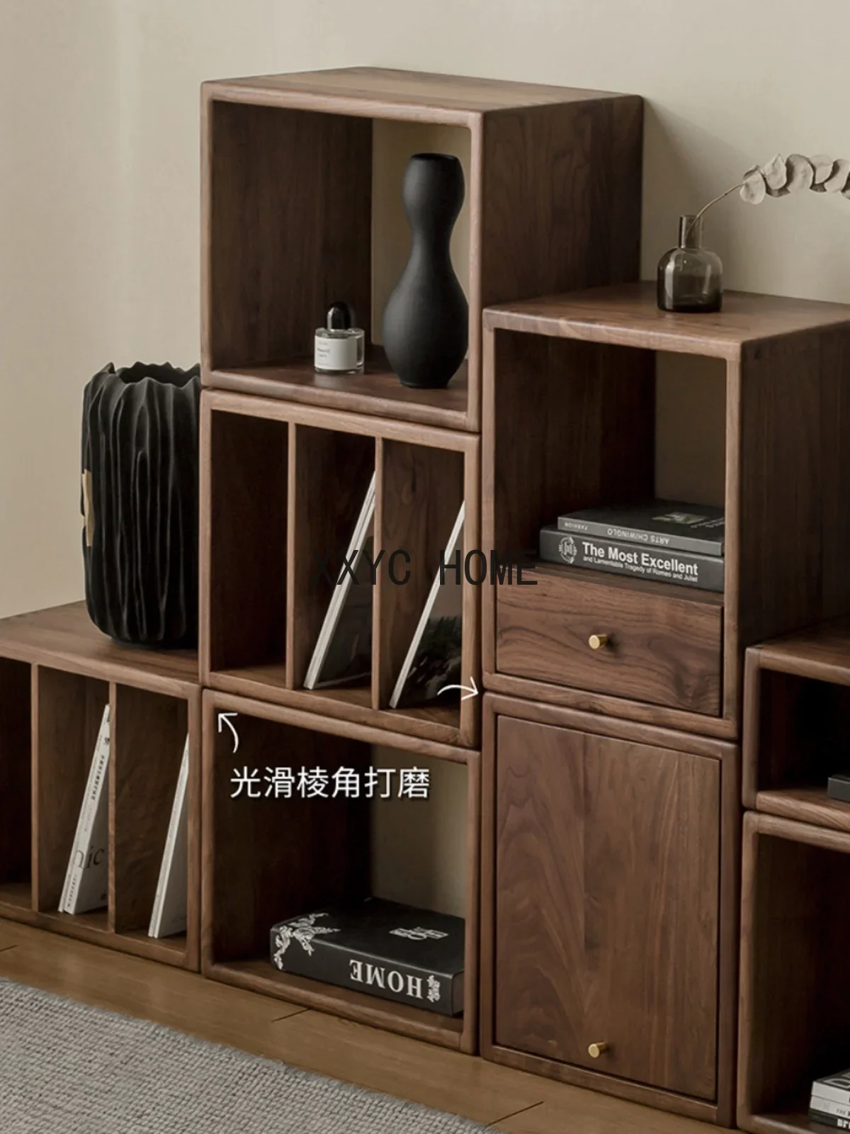 Шкаф из массива дерева, простой современный шкаф