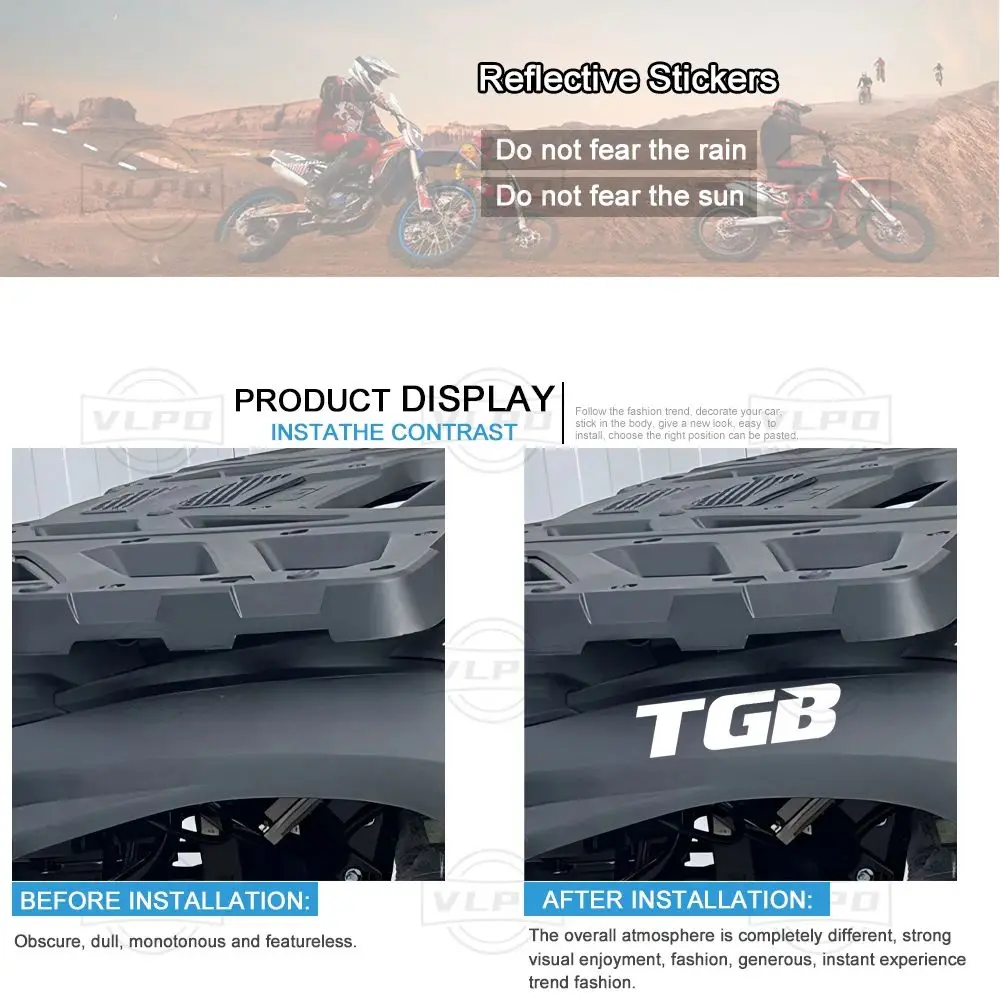 ATV Stickers Waterproof Decals for TGB Blade 1000 550 425 600 Quad Target 525 Bullet 50cc R50X X Motion Scooter Accessories - view 2