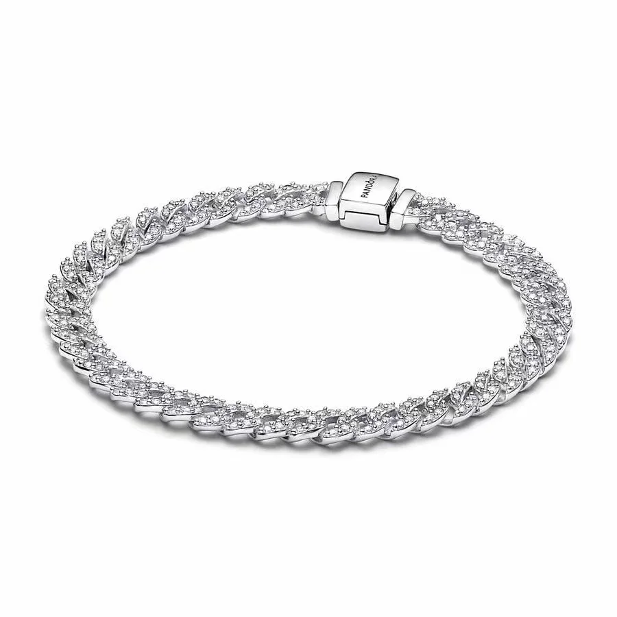 

Pan Bracelet Explosive, Eternal Shining, Roadlaying Bracelet 925 Silver Fashion Luxury, European and American Foreign Trade Cros