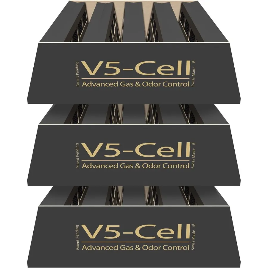 

IQAir V5-Cell Filter 3Pk — оригинальный сменный воздушный фильтр для HealthPro Plus — материал из глинозема с активированным углем — эффективный Ga