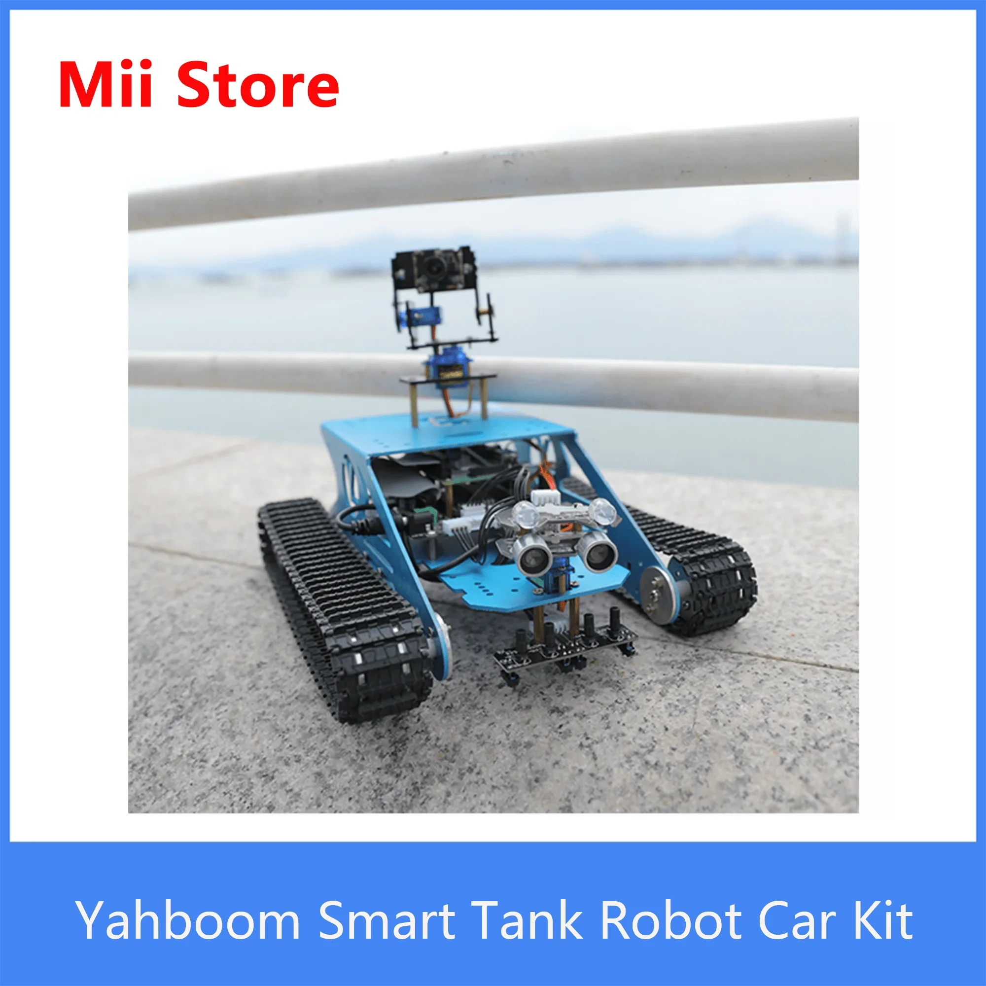 

Yahboom AI Vision Maker Stem Education Raspberry Pi G1 Smart Tank Robot Car Kit With WiFi Camera