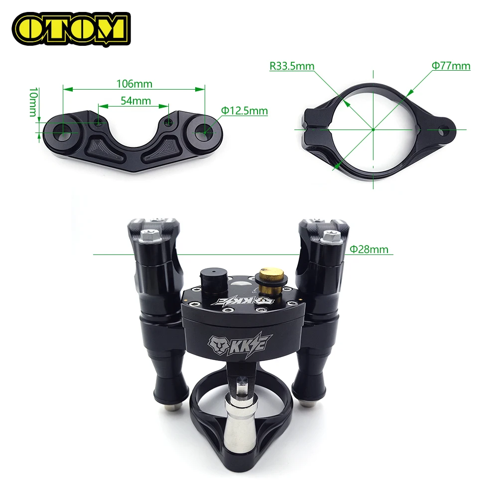 Motorcycle For HONDA Steering Damper Stabilizer Reversed Safety Control Adjustable With Mount Bracket CRF250R 2014-2017 Pit Bike