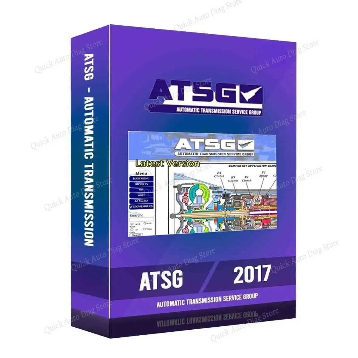 Диагностический инструмент для авторемонта ATSG, автомобиль, 2017, установка, группа обслуживания автоматической коробки передач, информация о ремонте