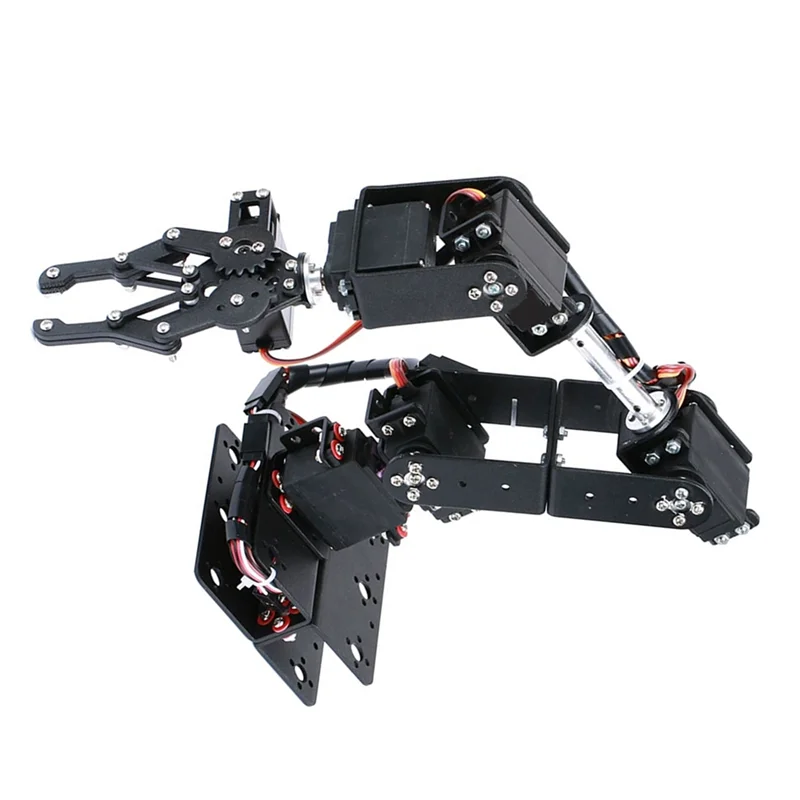 BEDW-6-DOF ロボットアーム DIY キット マルチ自由度ロボット サーボ把握メーカー 教育建設セット (サーボを除く)