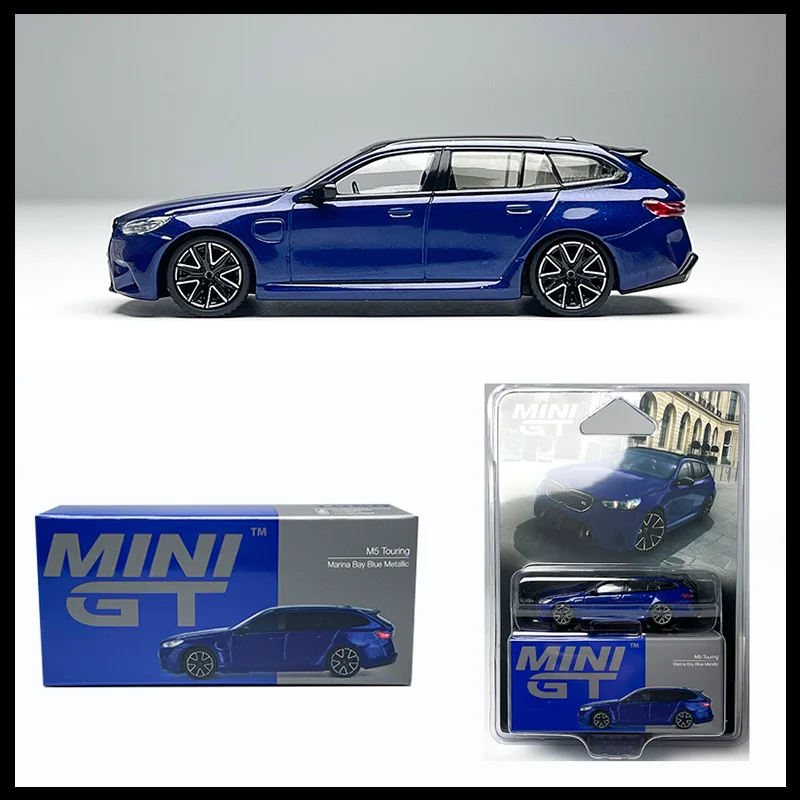 

Миниатюрные модели MINIGT 1/64 # Модель автомобиля 1080 M5 Touring, цвет «Блакитный металлик», имитация, статическая, для коллекции, декоративная, праздничный подарок, игрушка