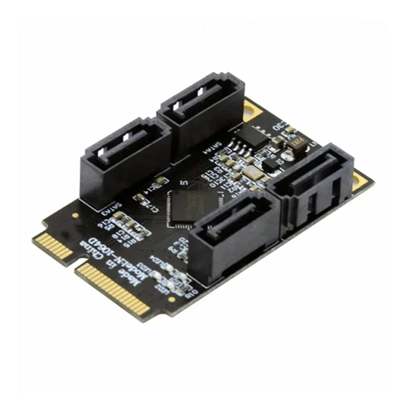New--A+E PCI Express Mini PCI-E PCI Express Expansion Card PCI-E Adapter PCI-E To4 Ports SATA 3.0 ESATA PCIE SATA3 6Gbps