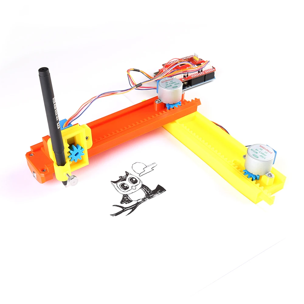 Arduino DIY KIT GRBL DIY Mini Cnc Router Machine Drawbot Pen Drawing Robot Machine Lettering Corexy XY Plotter CNC Intelligent