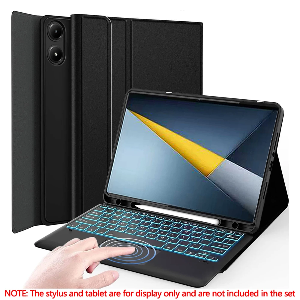 Case for Xiaomi POCO Pad M1 12.1 inch,Detachable Bluetooth Keyboard