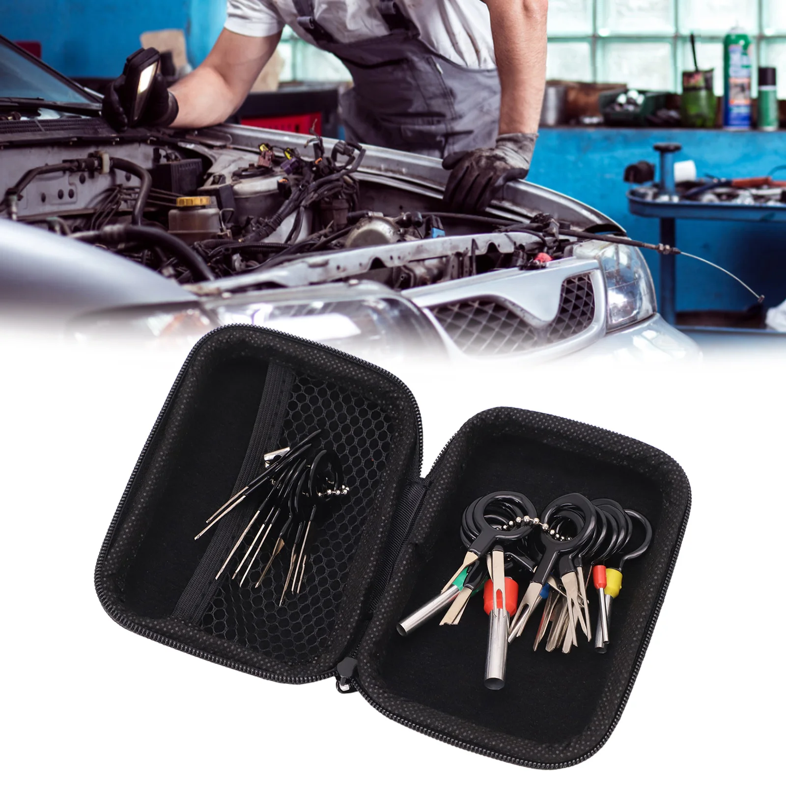 

41/26 Pin Ejector Wire Kit Extractor Auto Terminal Removal Connector Puller Tool Automotive Terminal Disassembly Kit