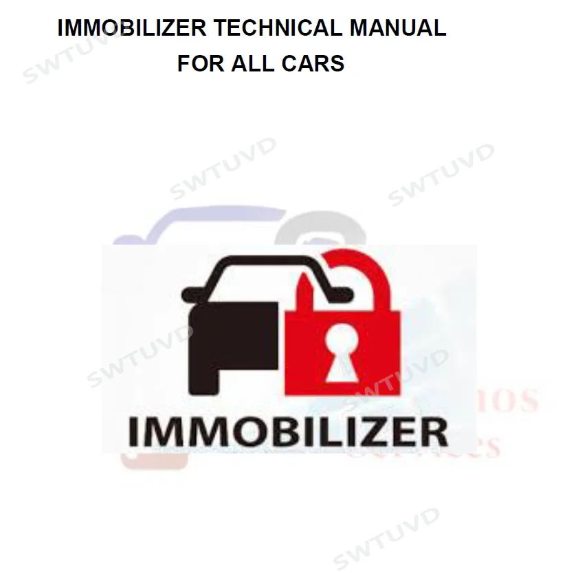 AUTOMOTIVE IMMOBILIZER PROGRAMMING MANUAL For All Brands Each Programming Process Contains A Detailed Step-by-step Description.