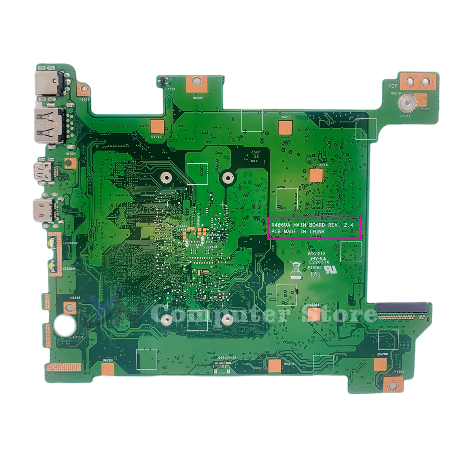 Placa-mãe do portátil para ASUS, X406U, X406UA, S406UA, K406UA, V406UA, X406UAR, Y406UA, X406UAS, I3, I5, I7, 8o, 7o, 4GB, 8GB RAM