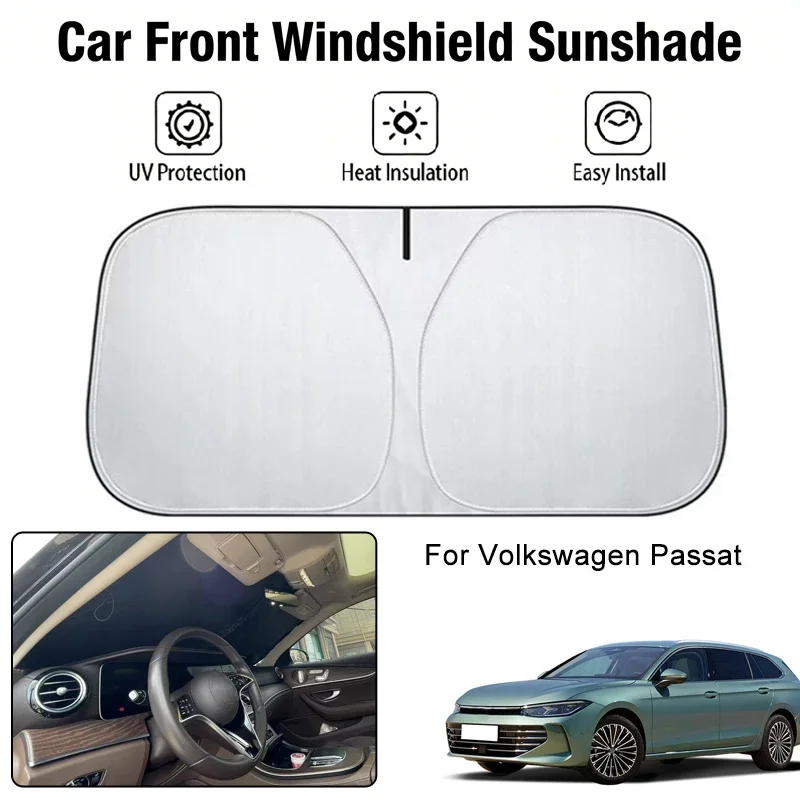 

Foldable Car Windshield Sun Shade UV Block Heat Insulation For Volkswagen Passat Interior Protection Accessories
