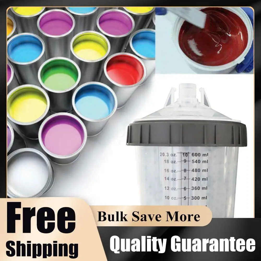 

Система для смешивания краски: набор из 600 мл (20 унций) одноразовых стаканов, 1 жесткий стакан с фиксирующим кольцом, 20 заглушек, комплект для заправки системы краскопульта