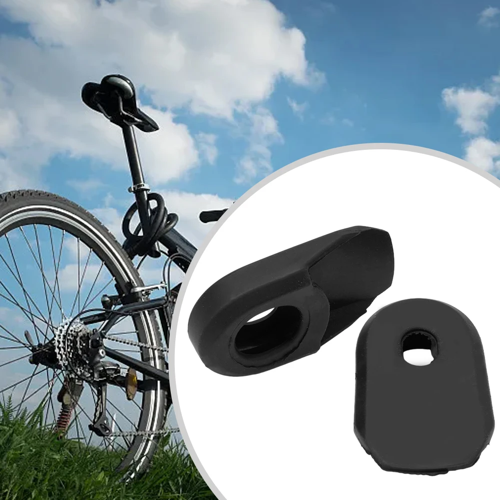 2x Cover Anti-stretch Road Bike Silicon Cap Crankset MTB Mountain Bike Protector Case Hot New High Quality Nice