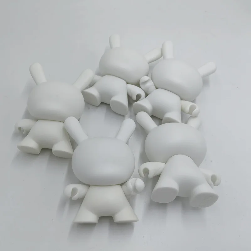 4inch Kidrobot Blank Munny Dunny Toy DIY Paint Vinyl Doll Action Figure Doll White Color For Education Toys Gifts