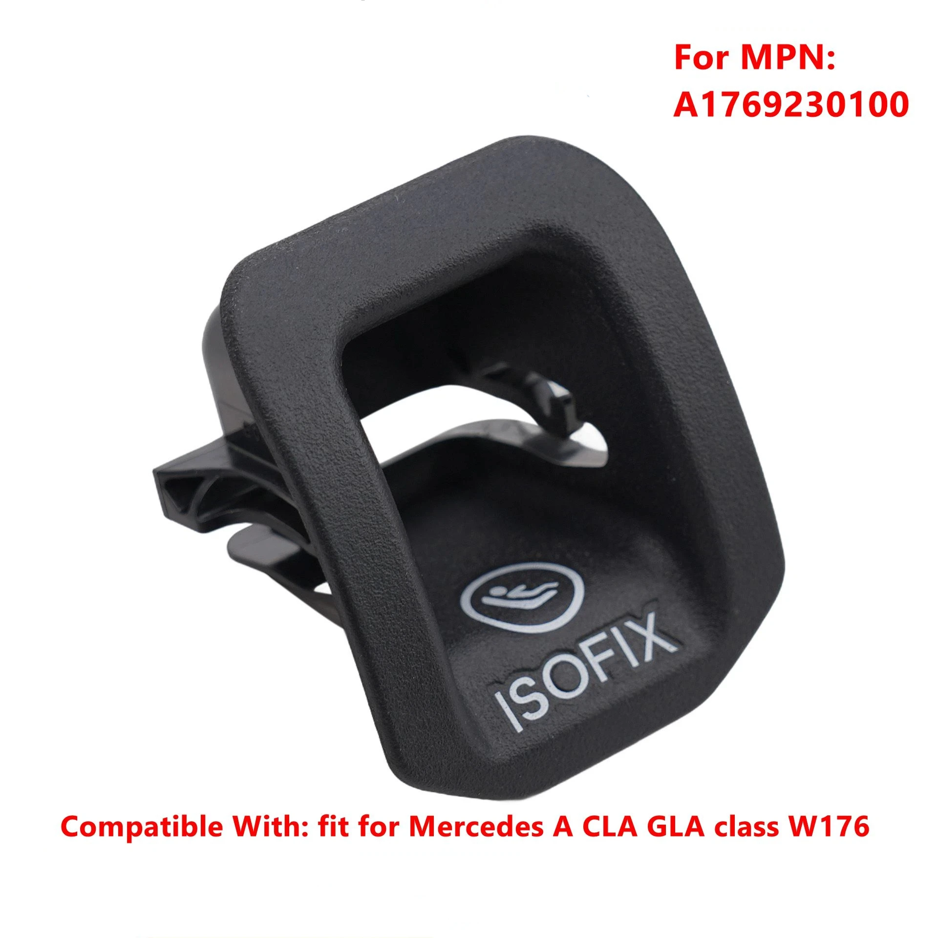

Black Rear Seat ISOFIX Mount Cover For Mercedes A CLA GLA Class W176 Easy Installation & Factory Specifications