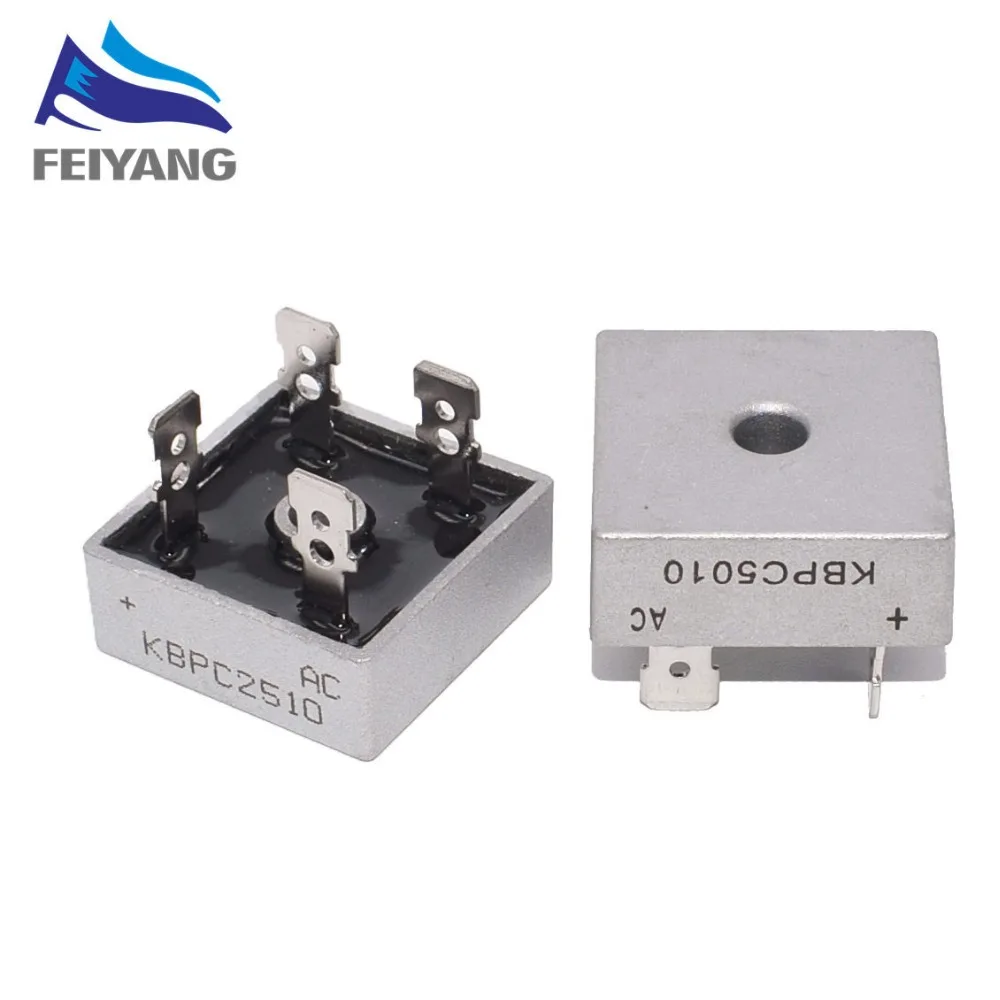KBPC5010 50A 1000V/KBPC2510 25A 1000V/KBPC3510 35A 1000V مقوم الجسر الثنائي KBPC5010/KBPC2510/KBPC3510