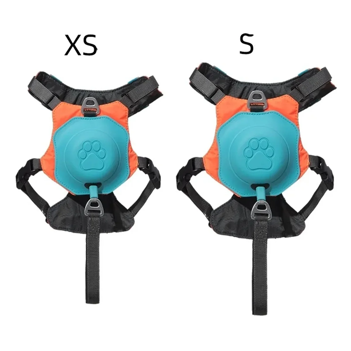 2-In-1 ไม่มีสายรัดสุนัขแบบดึงพร้อมสายจูงแบบพับเก็บได้,ฟังก์ชั่นป้องกันการระเบิดอัตโนมัติ,เสื้อกั๊กสุนัขระบายอากาศแบบปรับได้,S