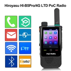 HIROYASU HI-B5Pro Global PoC 4G LTE GPS Zello Walkie Talkie Real-PTT Global-PTT Pocstars 1GB RAM 8GB ROM Android 8.1Touch Screen