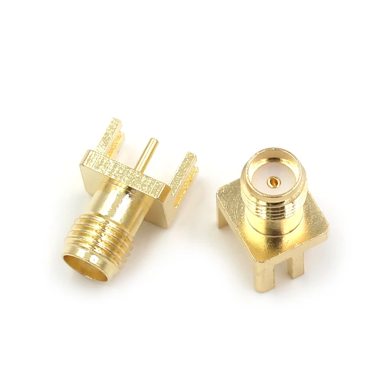 1pcs RF Socket SMA-KE Offset 8*9 Square Panel Side Mount RF Connector 50 Ohm