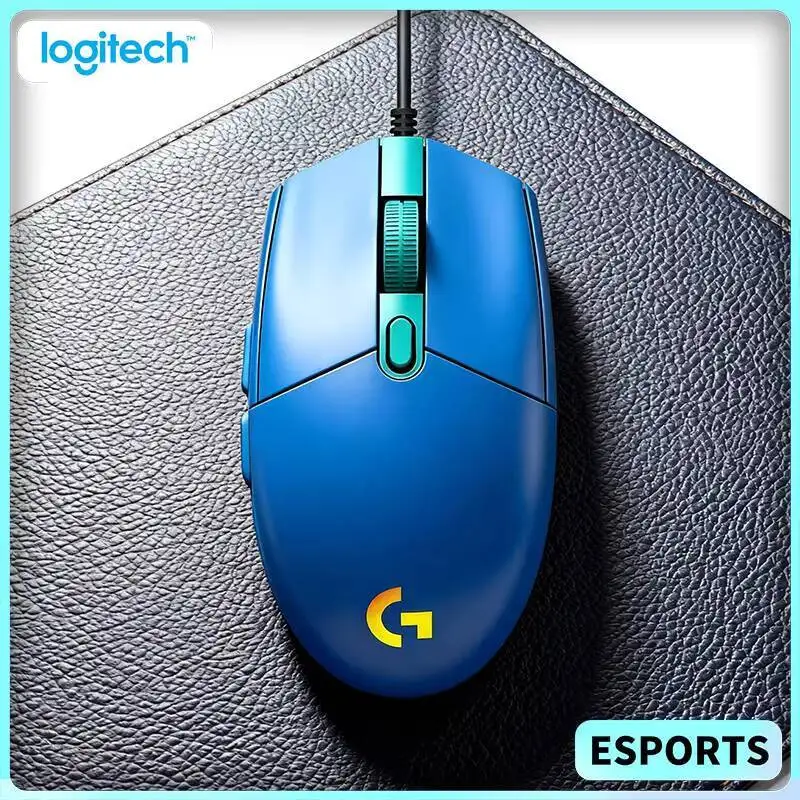 

Игровая мышь Logitech G102 проводная, с технологией HERO Sensor, 6 программируемых кнопок, легкая для быстрых движений Logitech G102
